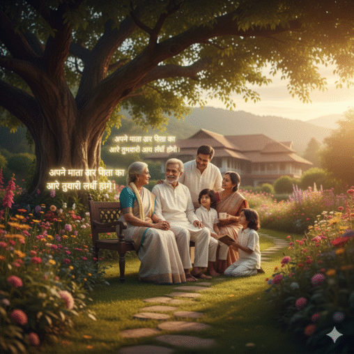 अपने पिता और अपनी माता का आदर कर’