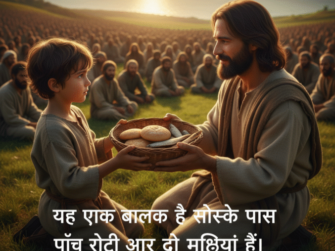 पाँच रोटी और दो मछलियों की कहानी