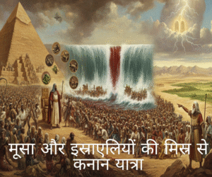 The story of Moses and the Israelites’ journey from Egypt to Canaan